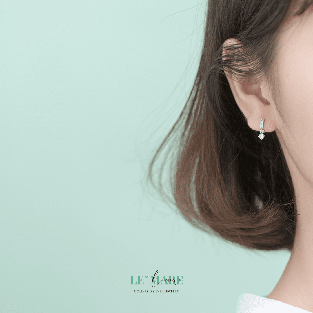 Khuyên tai bạc Le'Mare Jewelry G0733 Khuyên tai bạc Le'Mare Jewelry G0733 Le'mare Jewelry LMJ