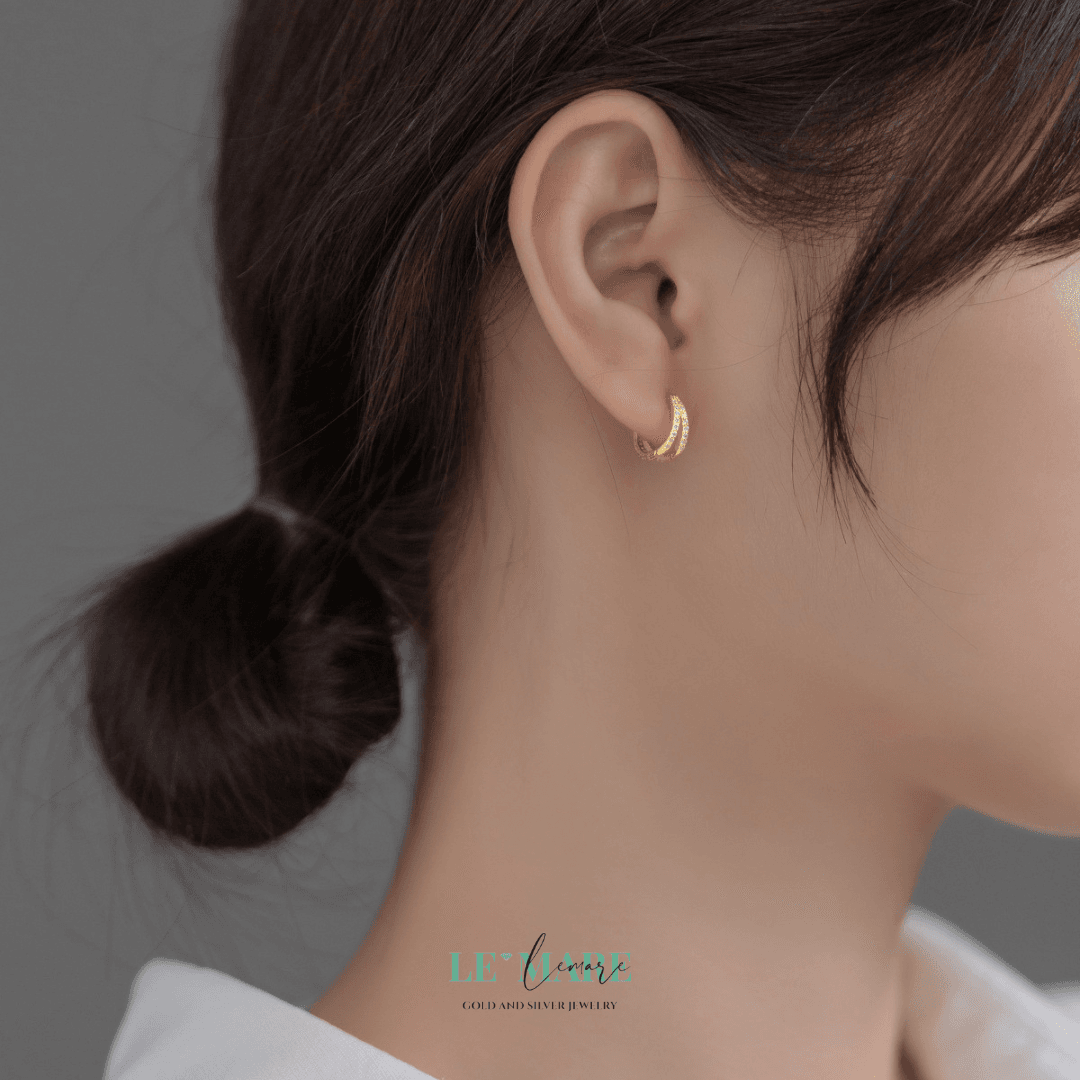 Khuyên tai bạc Le'Mare Jewelry M02243 Khuyên tai bạc Le'Mare Jewelry M02243 Le'mare Jewelry LMJ