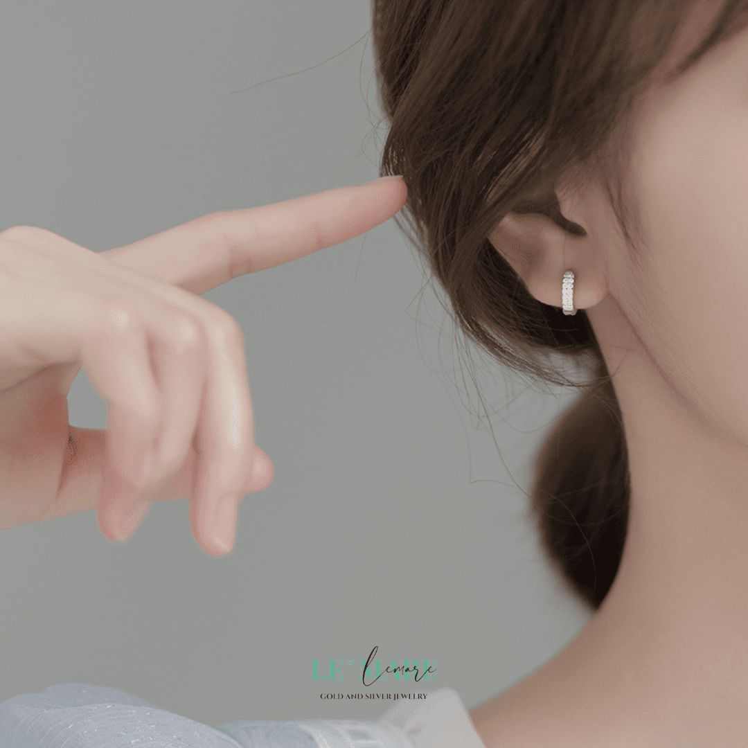 Khuyên tai bạc Le'Mare Jewelry G8951 Khuyên tai bạc Le'Mare Jewelry G8951 Le'mare Jewelry LMJ