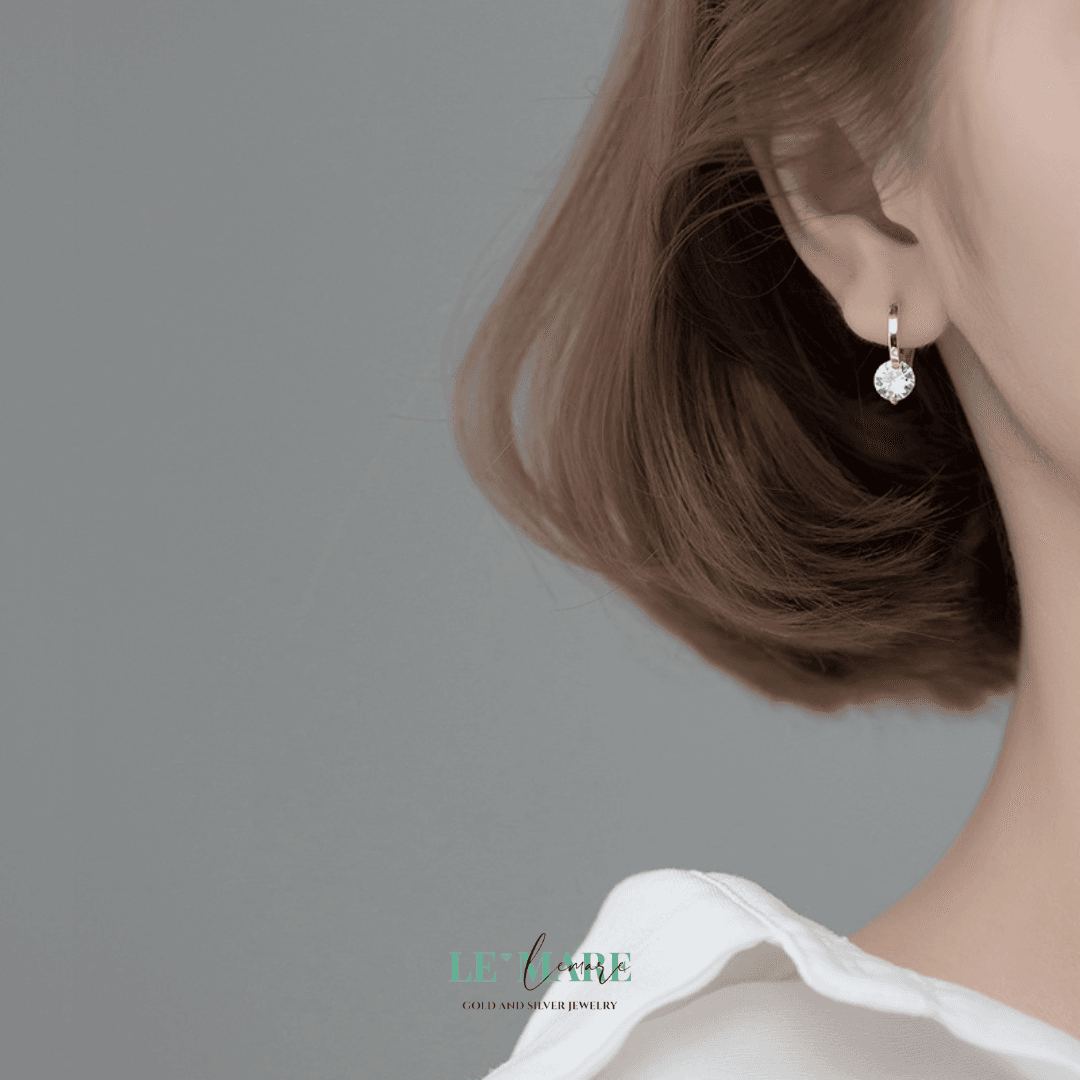 Khuyên tai bạc Le'Mare Jewelry G7190 Khuyên tai bạc Le'Mare Jewelry G7190 Le'mare Jewelry LMJ
