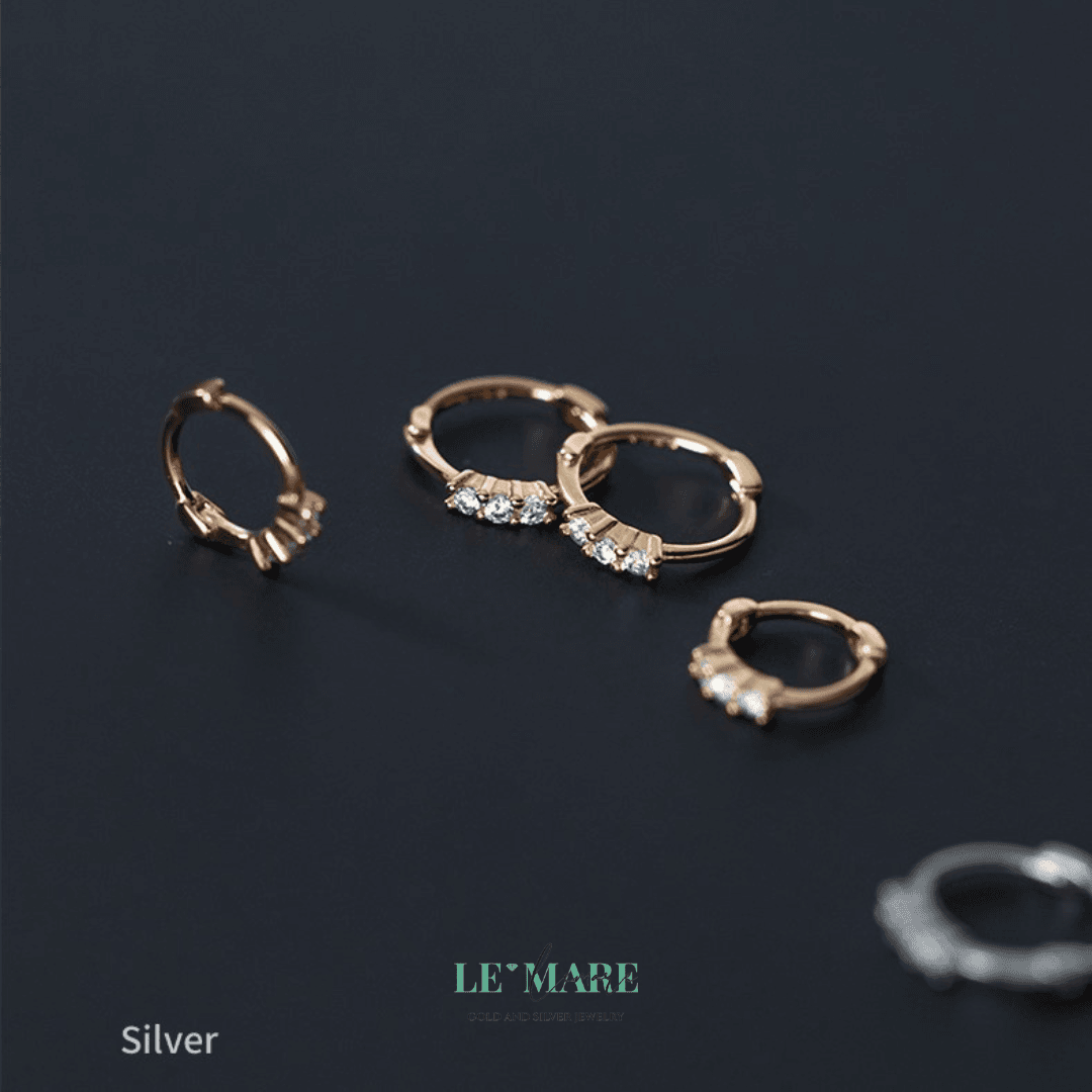 Khuyên tai bạc Le'Mare Jewelry G9046 Khuyên tai bạc Le'Mare Jewelry G9046 Le'mare Jewelry LMJ