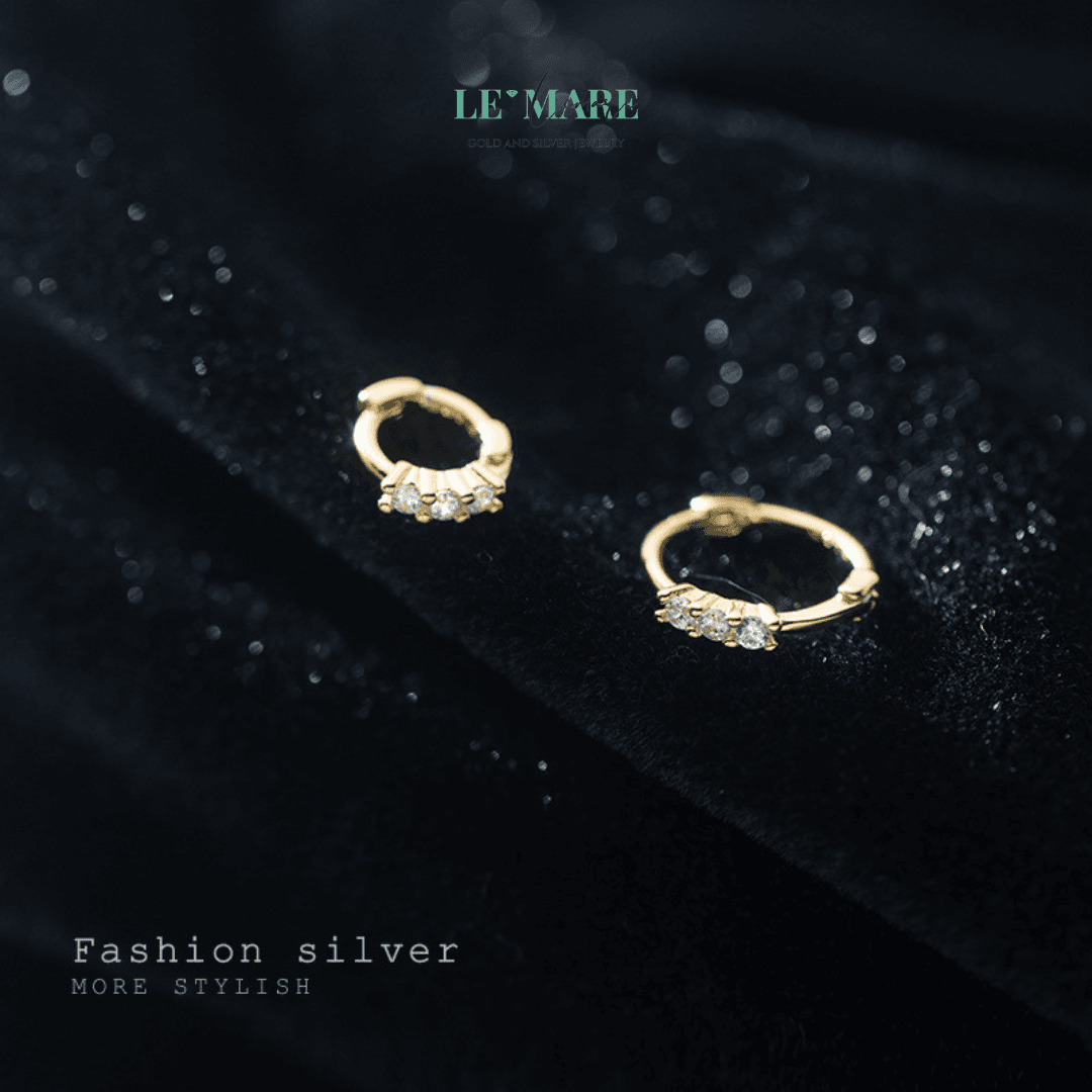 Khuyên tai bạc Le'Mare Jewelry G9046 Khuyên tai bạc Le'Mare Jewelry G9046 Le'mare Jewelry LMJ