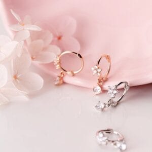 Khuyên tai bạc Le'Mare Jewelry G2312 Khuyên tai bạc Le'Mare Jewelry G2312 Le'mare Jewelry LMJ