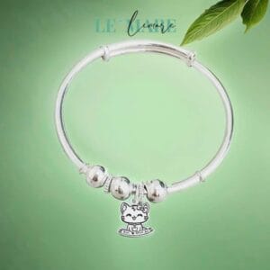 Vòng VS 3 bi bạc ta mix charm Mèo thiết kế Le'Mare Jewelry làm quà thôi nôi, đầy tháng, sinh nhật … Vòng VS 3 bi bạc ta mix charm Mèo thiết kế Le'Mare Jewelry làm quà thôi nôi, đầy tháng, sinh nhật … Le'mare Jewelry LMJ