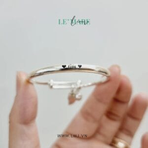 Vòng bạc ta PN01 khắc tên cho bé mix charm con giáp Rồng và chuông Le’Mare Jewelry làm quà thôi nôi, đầy tháng, sinh nhật … Vòng bạc ta PN01 khắc tên cho bé mix charm con giáp Rồng và chuông Le’Mare Jewelry làm quà thôi nôi, đầy tháng, sinh nhật … Le'mare Jewelry LMJ