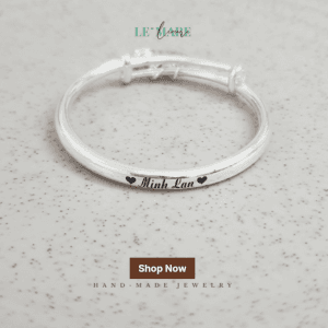 Quà tặng bạc đáng yêu cho bé: Vòng bạc ta PN01 mix charm thiết kế tùy chọn và chuông Le’Mare Jewelry Quà tặng bạc đáng yêu cho bé: Vòng bạc ta PN01 mix charm thiết kế tùy chọn và chuông Le’Mare Jewelry Le'mare Jewelry LMJ