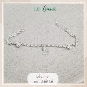 Lắc tay mo bạc ta mix charm con giáp và 2 chuông Le'Mare Jewelry