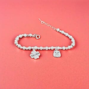 Lắc bi lẫn thiết kế charm chuột và miễn phí khắc tên bé Le'Mare Jewelry