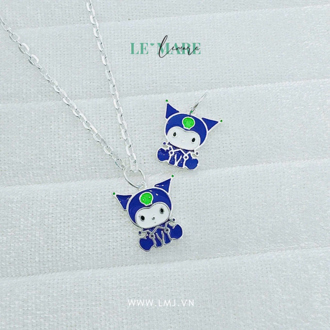 Dây chuyền bạc ta mặt Kuromi sắc màu Le'Mare Jewelry làm quà thôi nôi, đầy tháng, sinh nhật … - Dây Chuyền Bạc Trẻ Em Dây chuyền bạc ta mặt Kuromi sắc màu Le'Mare Jewelry làm quà thôi nôi, đầy tháng, sinh nhật … - Dây Chuyền Bạc Trẻ Em Le'mare Jewelry LMJ