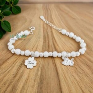 Lắc bi mix bạc ta thiết kế charm Rồng và miễn phí khắc tên cho bé Le’Mare Jewelry Lắc bi mix bạc ta thiết kế charm Rồng và miễn phí khắc tên cho bé Le’Mare Jewelry Le'mare Jewelry LMJ