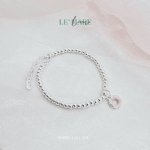 Lắc bi bạc mix charm sắc màu Le'Mare Jewelry