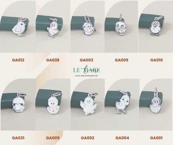 CHARM BẠC 2D THIẾT KẾ CÙNG TÊN BÉ - PHỤ KIỆN CHỌN THÊM mix cùng trang sức bạc ta Le'Mare Jewelry - Hình ảnh 5