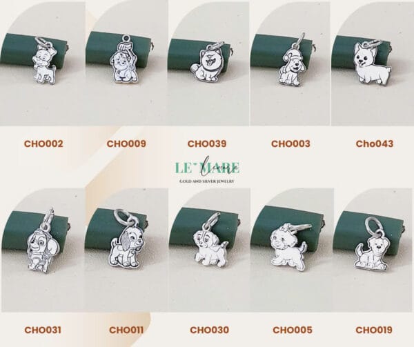 CHARM BẠC 2D THIẾT KẾ CÙNG TÊN BÉ - PHỤ KIỆN CHỌN THÊM mix cùng trang sức bạc ta Le'Mare Jewelry - Hình ảnh 8