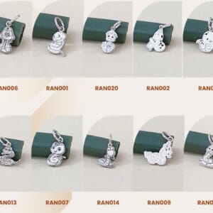 CHARM RẮN BẠC 2D - PHỤ KIỆN CHỌN THÊM mix cùng trang sức bạc ta Le'Mare Jewelry làm quà sinh nhật, đầy tháng, thôi nôi …. bé yêu
