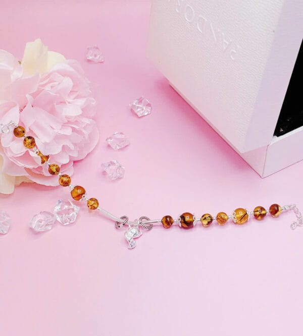 Vòng tay đá hổ phách thiên nhiên mix charm hồ ly bạc Le'Mare Jewelry – Gợi ý món quà độc đáo và ý nghĩa dành tặng người phụ nữ trân quý trong các dịp kỷ niệm, ngày lễ ...