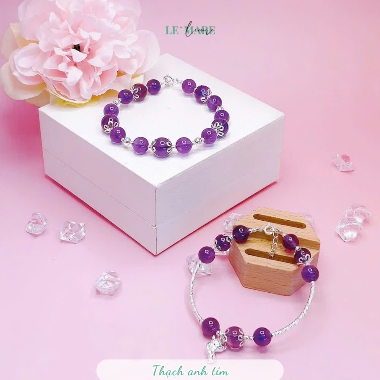 Vòng tay thạch anh tím mix charm hồ ly bạc ta Le'Mare Jewelry – Gợi ý món quà độc đáo và ý nghĩa dành tặng người phụ nữ trân quý trong các dịp kỷ niệm, ngày lễ 20/10, 8/3.. Vòng tay thạch anh tím mix charm hồ ly bạc ta Le'Mare Jewelry – Gợi ý món quà độc đáo và ý nghĩa dành tặng người phụ nữ trân quý trong các dịp kỷ niệm, ngày lễ 20/10, 8/3.. - Ảnh 3