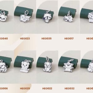CHARM HEO BẠC 2D - PHỤ KIỆN CHỌN THÊM mix cùng trang sức bạc ta Le'Mare Jewelry