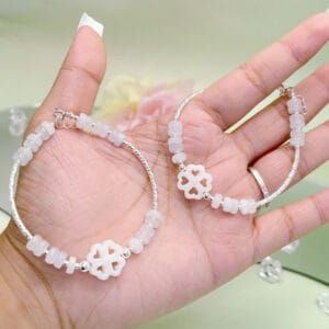 Vòng tay bánh xe bạch ngọc ống bạc xoắn Le'Mare Jewelry – Gợi ý món quà độc đáo và ý nghĩa dành tặng người phụ nữ trân quý trong các dịp kỷ niệm, ngày lễ 20/10, 8/3...