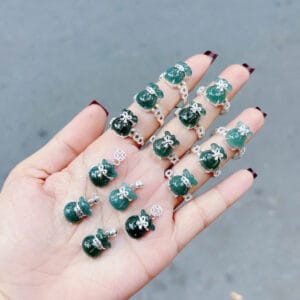 Nhẫn đai kim tiền túi tiền lam ngọc bọc bạc Le'Mare Jewelry – Gợi ý món quà độc đáo và ý nghĩa dành tặng người phụ nữ trân quý trong các dịp kỷ niệm, ngày lễ 20/10, 8/3... Le'mare Jewelry LMJ