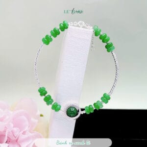 Vòng tay ống bạc bánh xe thạch anh xanh lá Le'Mare Jewelry – Gợi ý món quà độc đáo và ý nghĩa dành tặng người phụ nữ trân quý trong các dịp kỷ niệm, ngày lễ 20/10, 8/3... Vòng tay ống bạc bánh xe thạch anh xanh lá Le'Mare Jewelry – Gợi ý món quà độc đáo và ý nghĩa dành tặng người phụ nữ trân quý trong các dịp kỷ niệm, ngày lễ 20/10, 8/3... Le'mare Jewelry LMJ