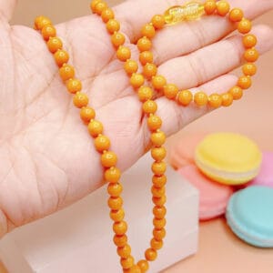 Bộ dây chuyền và lắc tay hổ phách mật lạp Le'Mare Jewelry - món quà ý nghĩa dành cho bé yêu các dịp thôi nôi, đầy tháng, sinh nhật và các ngày kỷ niệm đặc biệt ... Bộ dây chuyền và lắc tay hổ phách mật lạp Le'Mare Jewelry - món quà ý nghĩa dành cho bé yêu các dịp thôi nôi, đầy tháng, sinh nhật và các ngày kỷ niệm đặc biệt ... Le'mare Jewelry LMJ