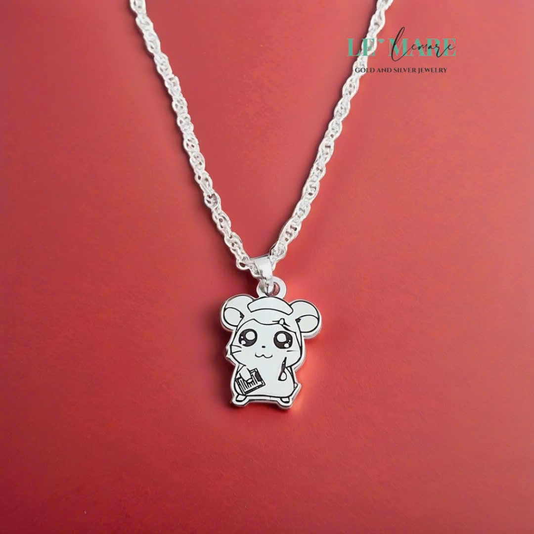 Dây chuyền xoắn bạc ta mặt con giáp Chuột miễn phí khắc tên, SĐT.... Le'Mare Jewelry làm quà sinh nhật, đầy tháng, thôi nôi cho bé yêu - Dây Chuyền Bạc Trẻ Em Dây chuyền xoắn bạc ta mặt con giáp Chuột miễn phí khắc tên, SĐT.... Le'Mare Jewelry làm quà sinh nhật, đầy tháng, thôi nôi cho bé yêu - Dây Chuyền Bạc Trẻ Em Le'mare Jewelry LMJ