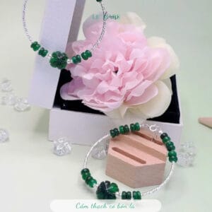 Vòng tay cỏ 4 lá và bánh xe cẩm thạch mix ống bạc Le'Mare Jewelry – Gợi ý món quà độc đáo và ý nghĩa dành tặng người phụ nữ trân quý trong các dịp kỷ niệm, ngày lễ 20/10, 8/3... Vòng tay cỏ 4 lá và bánh xe cẩm thạch mix ống bạc Le'Mare Jewelry – Gợi ý món quà độc đáo và ý nghĩa dành tặng người phụ nữ trân quý trong các dịp kỷ niệm, ngày lễ 20/10, 8/3... Le'mare Jewelry LMJ