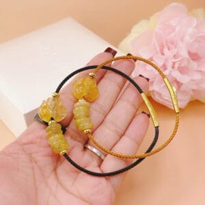 Vòng tay dây cáp mix ngũ điếu và hồ ly thạch anh tóc vàng Le'Mare Jewelry – Gợi ý món quà độc đáo và ý nghĩa dành tặng người phụ nữ trân quý trong các dịp kỷ niệm, ngày lễ 20/10, 8/3... Vòng tay dây cáp mix ngũ điếu và hồ ly thạch anh tóc vàng Le'Mare Jewelry – Gợi ý món quà độc đáo và ý nghĩa dành tặng người phụ nữ trân quý trong các dịp kỷ niệm, ngày lễ 20/10, 8/3... Le'mare Jewelry LMJ