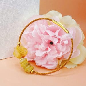 Vòng tay dây cáp mix ngũ điếu và hồ ly thạch anh tóc vàng Le'Mare Jewelry – Gợi ý món quà độc đáo và ý nghĩa dành tặng người phụ nữ trân quý trong các dịp kỷ niệm, ngày lễ 20/10, 8/3...