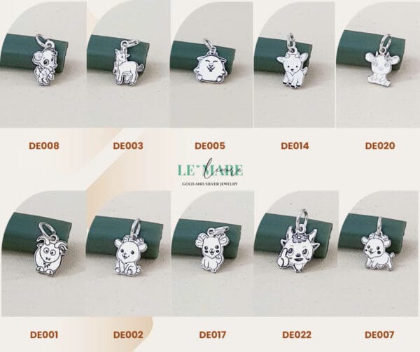 CHARM BẠC 2D THIẾT KẾ CÙNG TÊN BÉ - PHỤ KIỆN CHỌN THÊM mix cùng trang sức bạc ta Le'Mare Jewelry - Hình ảnh 4