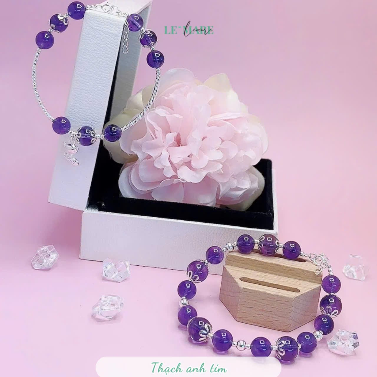Vòng tay thạch anh tím mix charm hồ ly bạc ta Le'Mare Jewelry – Gợi ý món quà độc đáo và ý nghĩa dành tặng người phụ nữ trân quý trong các dịp kỷ niệm, ngày lễ 20/10, 8/3.. Vòng tay thạch anh tím mix charm hồ ly bạc ta Le'Mare Jewelry – Gợi ý món quà độc đáo và ý nghĩa dành tặng người phụ nữ trân quý trong các dịp kỷ niệm, ngày lễ 20/10, 8/3.. Le'mare Jewelry LMJ