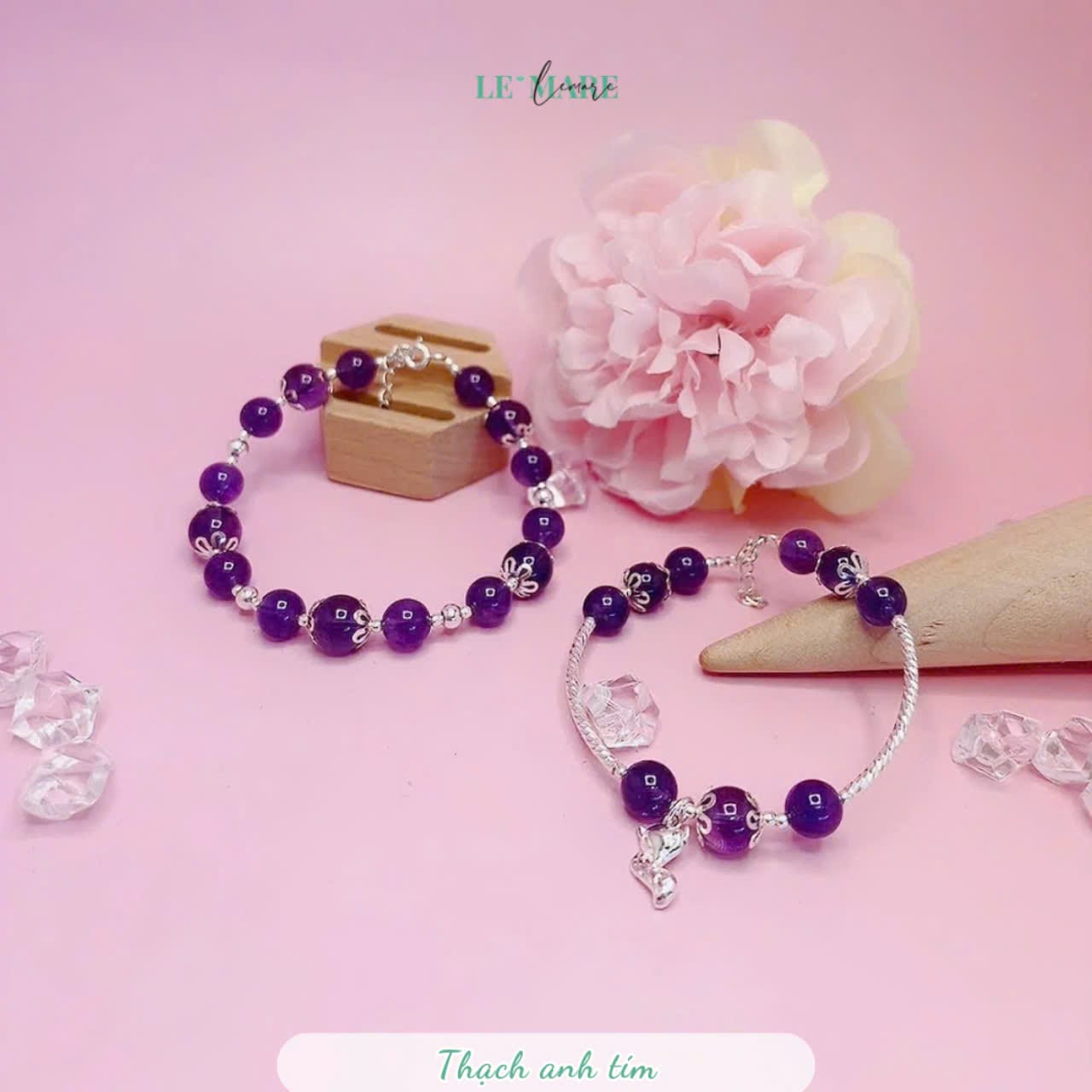 Vòng tay thạch anh tím mix charm hồ ly bạc ta Le'Mare Jewelry – Gợi ý món quà độc đáo và ý nghĩa dành tặng người phụ nữ trân quý trong các dịp kỷ niệm, ngày lễ 20/10, 8/3.. Vòng tay thạch anh tím mix charm hồ ly bạc ta Le'Mare Jewelry – Gợi ý món quà độc đáo và ý nghĩa dành tặng người phụ nữ trân quý trong các dịp kỷ niệm, ngày lễ 20/10, 8/3.. Le'mare Jewelry LMJ