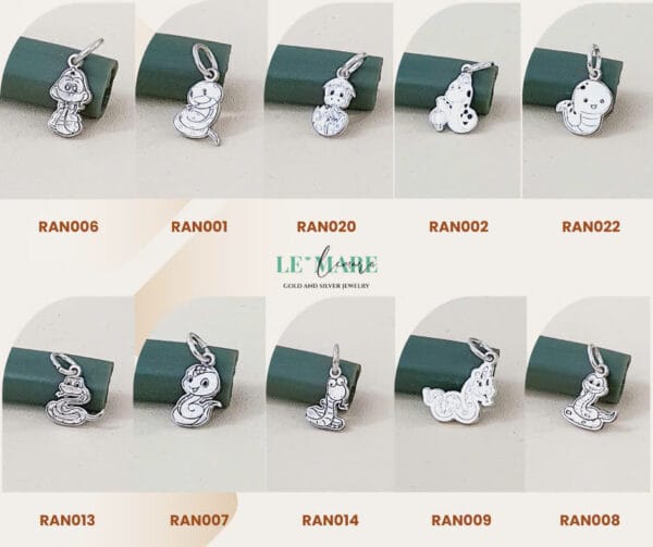 CHARM BẠC 2D THIẾT KẾ CÙNG TÊN BÉ - PHỤ KIỆN CHỌN THÊM mix cùng trang sức bạc ta Le'Mare Jewelry - Hình ảnh 3