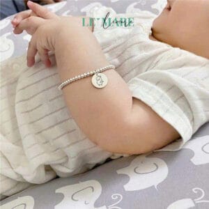 Lắc bi bạc mix charm khắc tên Le'Mare Jewelry - món quà ý nghĩa dành cho bé yêu các dịp thôi nôi, đầy tháng, sinh nhật và các ngày kỷ niệm đặc biệt … Le'mare Jewelry LMJ