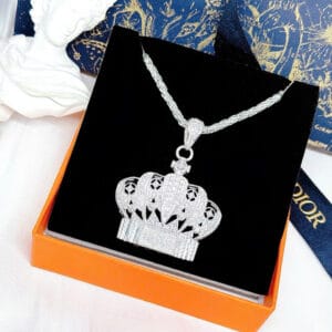 Dây chuyền bạc nam xà tích mặt vương miện đá D012 Le'Mare Jewelry – Gợi ý món quà độc đáo và ý nghĩa dành tặng nam giới trong các dịp sinh nhật, ngày kỷ niệm, lễ tết, giáng sinh - năm mới...
