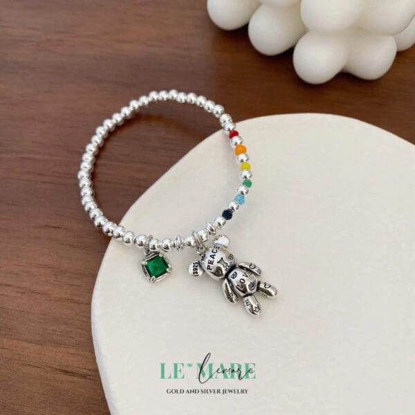 Set trang sức bạc Rainbow Bear Le'Mare Jewelry – Gợi ý món quà độc đáo và ý nghĩa trong các dịp sinh nhật, ngày kỷ niệm, lễ tết, giáng sinh - năm mới.... - Hình ảnh 7