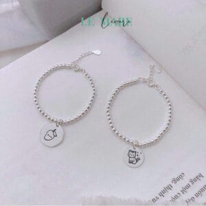 Lắc bi bạc mix charm khắc tên Le'Mare Jewelry - món quà ý nghĩa dành cho bé yêu các dịp thôi nôi, đầy tháng, sinh nhật và các ngày kỷ niệm đặc biệt … Le'mare Jewelry LMJ