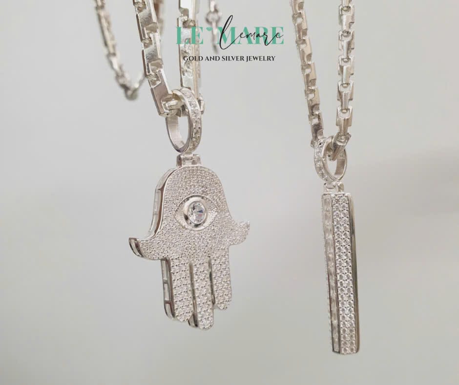 Mặt dây chuyền bạc nam Bàn tay Hamsa L01 Le'Mare Jewelry – Gợi ý món quà độc đáo và ý nghĩa dành tặng nam giới trong các dịp sinh nhật, ngày kỷ niệm, lễ tết, giáng sinh - năm mới.... Mặt dây chuyền bạc nam Bàn tay Hamsa L01 Le'Mare Jewelry – Gợi ý món quà độc đáo và ý nghĩa dành tặng nam giới trong các dịp sinh nhật, ngày kỷ niệm, lễ tết, giáng sinh - năm mới.... Le'mare Jewelry LMJ