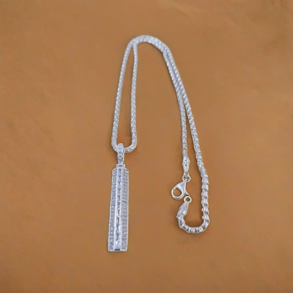 Dây chuyền bạc nam sợi xích hộp mặt thanh Bar đính đá D009 Le'Mare Jewelry – Gợi ý món quà độc đáo và ý nghĩa dành tặng nam giới trong các dịp sinh nhật, ngày kỷ niệm, lễ tết, giáng sinh - năm mới.... Dây chuyền bạc nam sợi xích hộp mặt thanh Bar đính đá D009 Le'Mare Jewelry – Gợi ý món quà độc đáo và ý nghĩa dành tặng nam giới trong các dịp sinh nhật, ngày kỷ niệm, lễ tết, giáng sinh - năm mới.... - Ảnh 3