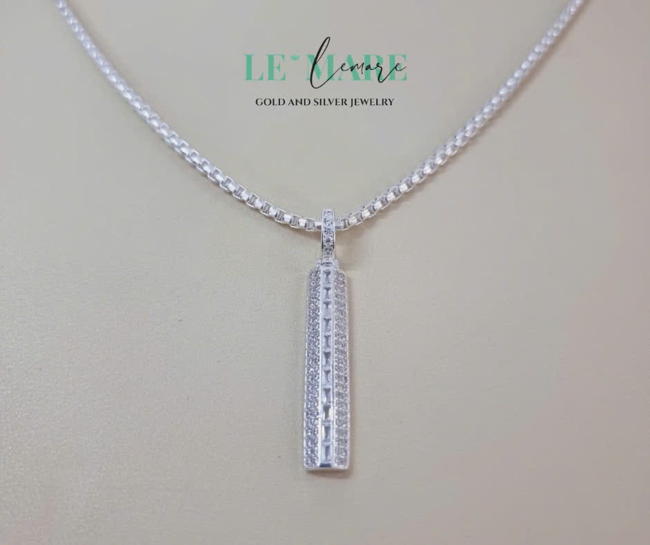 Dây chuyền bạc nam sợi xích hộp mặt thanh Bar đính đá D009 Le'Mare Jewelry – Gợi ý món quà độc đáo và ý nghĩa dành tặng nam giới trong các dịp sinh nhật, ngày kỷ niệm, lễ tết, giáng sinh - năm mới.... Dây chuyền bạc nam sợi xích hộp mặt thanh Bar đính đá D009 Le'Mare Jewelry – Gợi ý món quà độc đáo và ý nghĩa dành tặng nam giới trong các dịp sinh nhật, ngày kỷ niệm, lễ tết, giáng sinh - năm mới.... Le'mare Jewelry LMJ