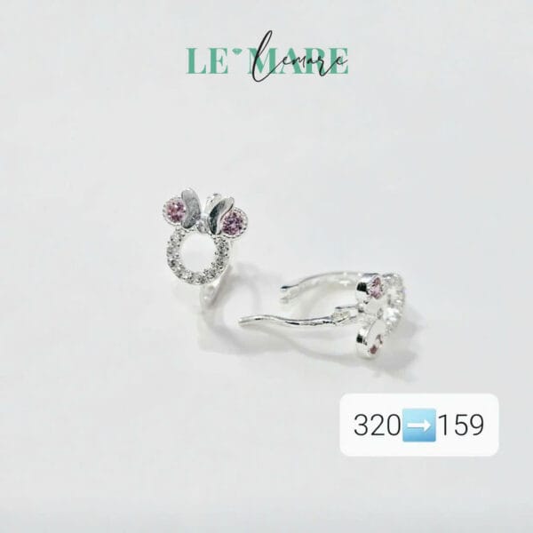 SALE 50% Khuyên nút cài cỏ ba lá đá màu Le'Mare Jewelry - món quà ý nghĩa dành cho bé yêu các dịp thôi nôi, đầy tháng, sinh nhật và các ngày kỷ niệm đặc biệt ... - Hình ảnh 5