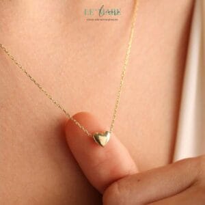 Beloved Heart Necklace by Le'Mare • Dây chuyền trái tim Beloved Heart Vàng & Bạc nhiều chất liệu LMJ Le'mare Jewelry LMJ