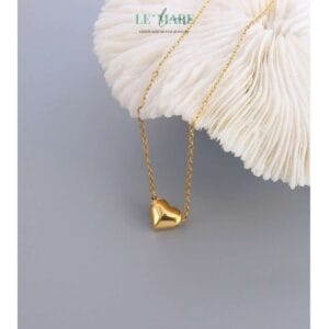 Beloved Heart Necklace by Le'Mare • Dây chuyền trái tim Beloved Heart Vàng & Bạc nhiều chất liệu LMJ Le'mare Jewelry LMJ