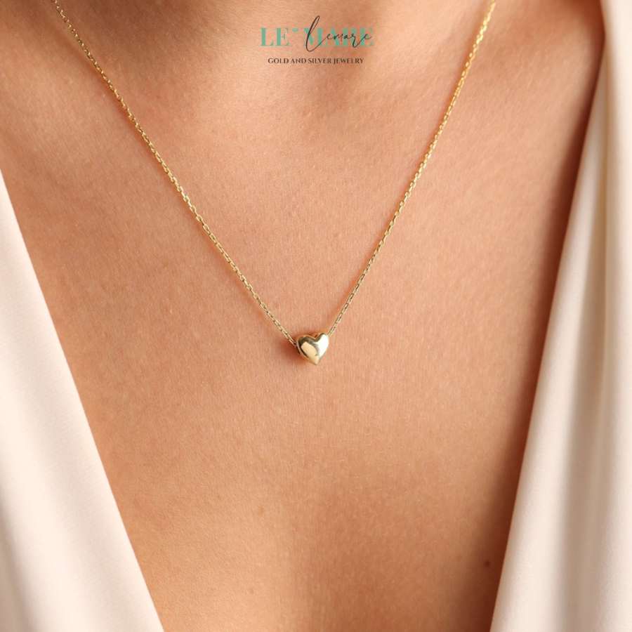 Beloved Heart Necklace by Le'Mare • Dây chuyền trái tim Beloved Heart Vàng & Bạc nhiều chất liệu LMJ Le'mare Jewelry LMJ