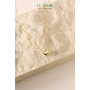 Beloved Heart Necklace by Le'Mare • Dây chuyền trái tim Beloved Heart Vàng & Bạc nhiều chất liệu LMJ Le'mare Jewelry LMJ