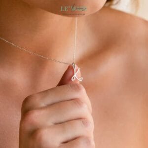 Initial Heart Necklace • Dây chuyền Chữ cái trái tim Vàng/Bạc LMJ