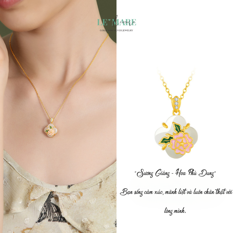Dây Chuyền Bạc Nữ Ngọc Hoà Điền Cỏ Bốn Lá, Hoạ Tiết 24 Loài Hoa Tượng Trưng Cho Khí Chất Người Phụ Nữ BNDC57 Dây Chuyền Bạc Nữ Ngọc Hoà Điền Cỏ Bốn Lá, Hoạ Tiết 24 Loài Hoa Tượng Trưng Cho Khí Chất Người Phụ Nữ BNDC57 - Ảnh 19