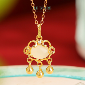 Dây Chuyền Ngọc Bích Vân Linh – Nơi ngọc bích chạm đến linh hồn mây trời BNDC02 Dây Chuyền Ngọc Bích Vân Linh – Nơi ngọc bích chạm đến linh hồn mây trời BNDC02 Le'mare Jewelry LMJ