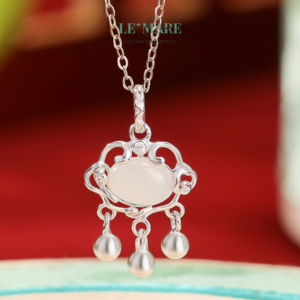 Dây Chuyền Ngọc Bích Vân Linh – Nơi ngọc bích chạm đến linh hồn mây trời BNDC02 Dây Chuyền Ngọc Bích Vân Linh – Nơi ngọc bích chạm đến linh hồn mây trời BNDC02 Le'mare Jewelry LMJ