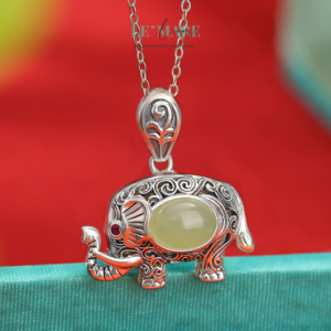 Dây Chuyền Ngọc Bích Ngọc Tượng – Dáng ngọc của trí tuệ và phúc lành BNDC08 Dây Chuyền Ngọc Bích Ngọc Tượng – Dáng ngọc của trí tuệ và phúc lành BNDC08 Le'mare Jewelry LMJ